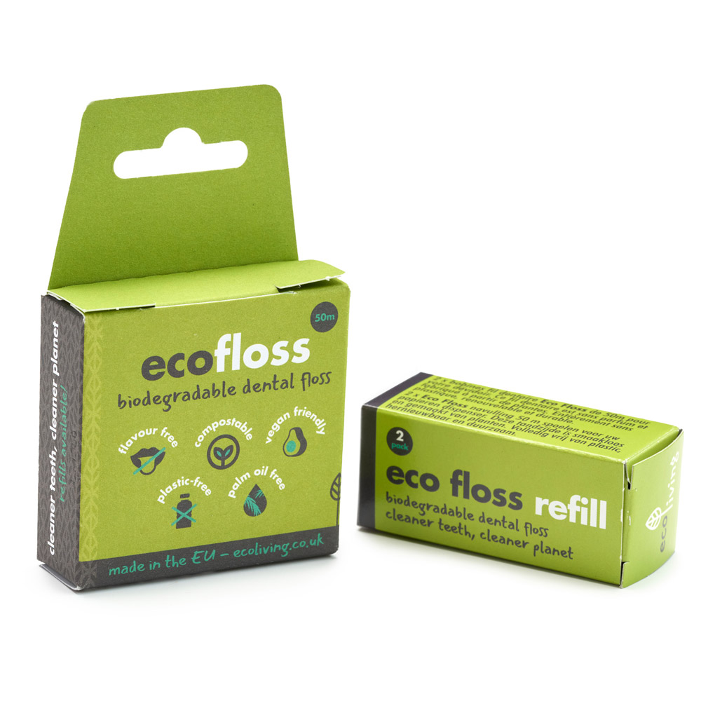 Eco Floss - Plant-Based Vegan Dental Floss - ecoLiving.co.uk